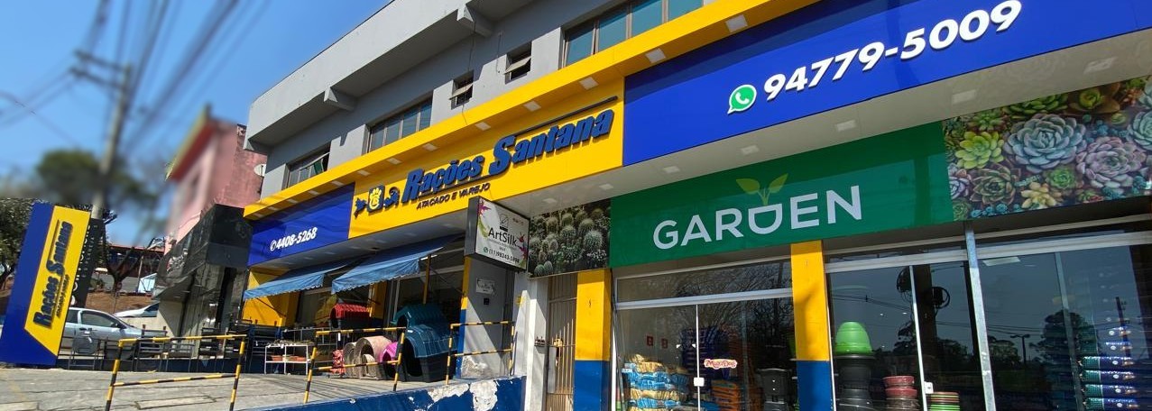 fachada da loja Rações Santana